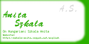 anita szkala business card